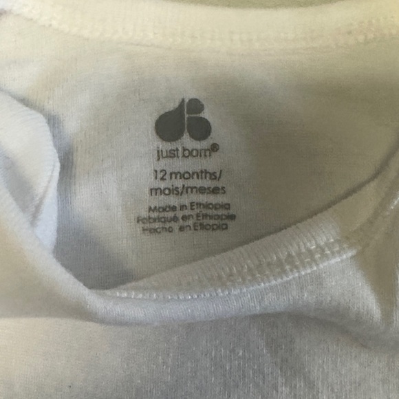 2-piece White Onesie and Blue Jeans Set - Picture 2 of 4